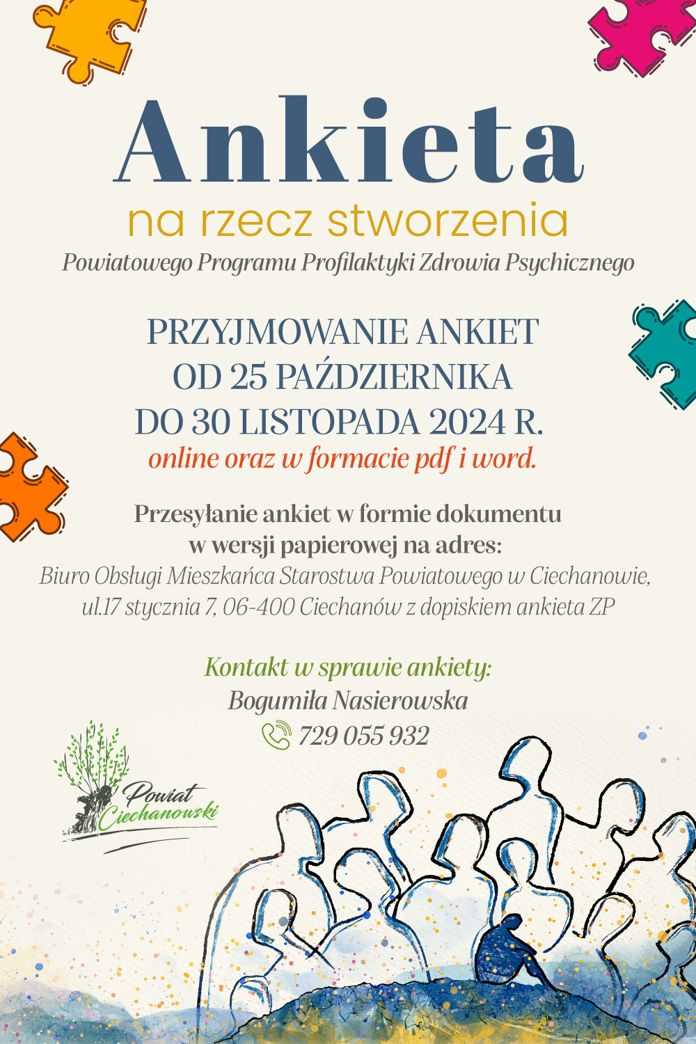 Ankieta Powiatowy Program Profilaktyki Zdrowia Psychicznego