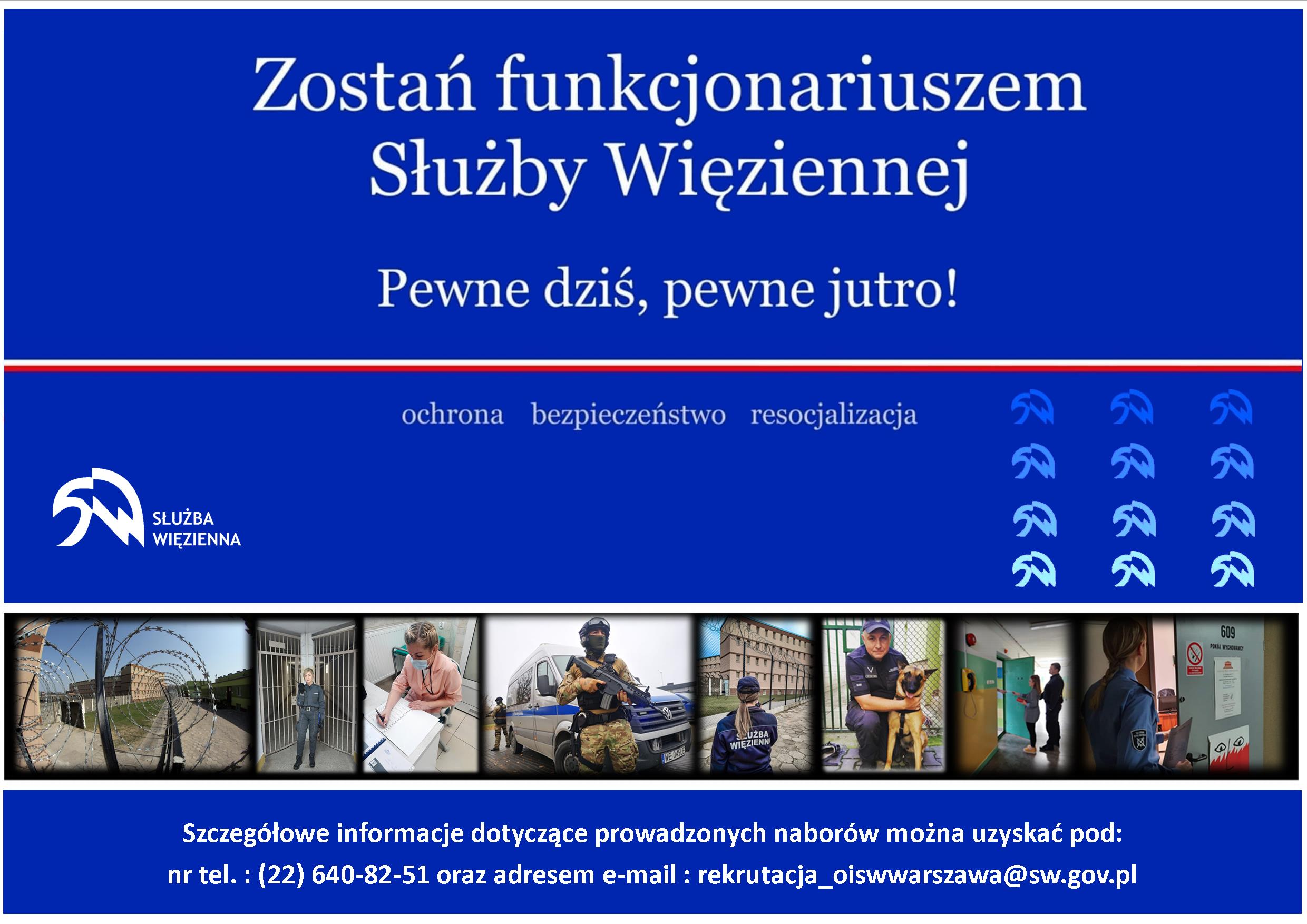 Plakat Służby Więziennej Białołęka